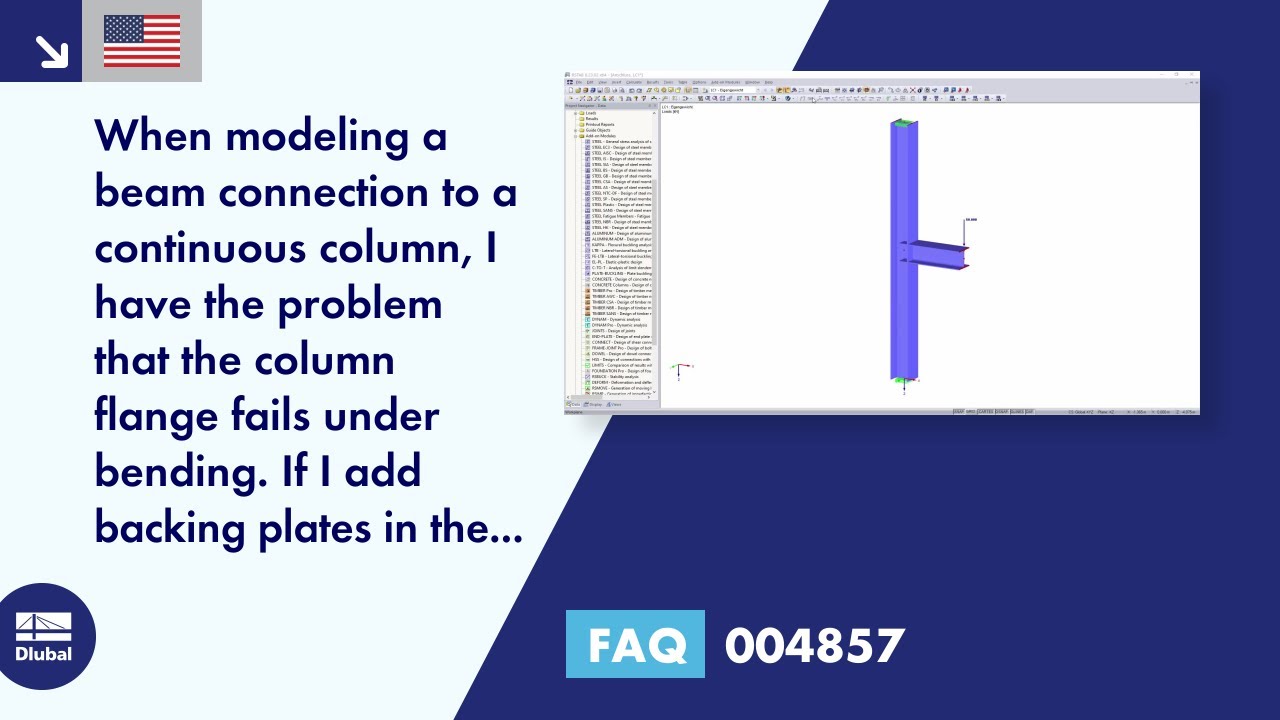 [EN] FAQ 004857 | When modeling a beam connection to a continuous column, I ...