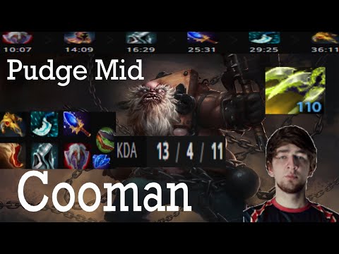 Cooman Pudge Mid Gameplay Patch 7.31b - Dota 2 Full Gameplay Player Perspective