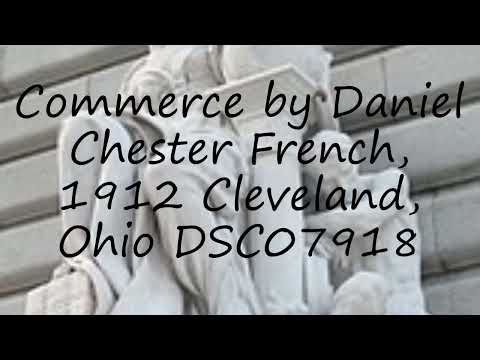 How to pronounce Commerce by Daniel Chester French, 1912  Cleveland, Ohio  DSC07918 in English?
