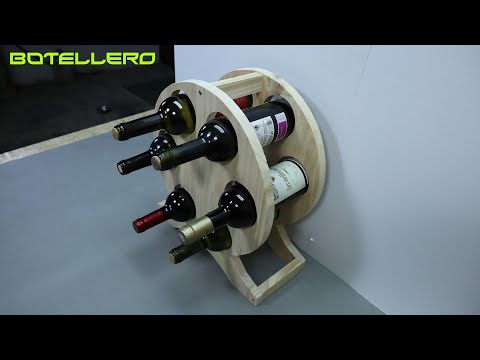 Botellero de madera Casero para Botellas de Vino