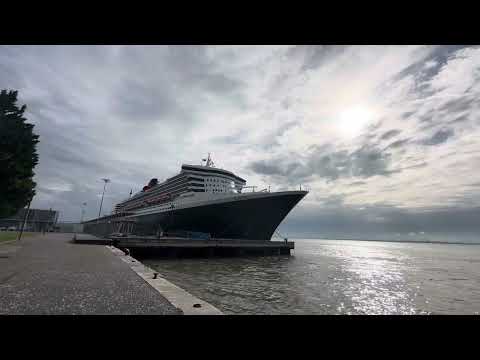 Thumbnail for Queen Mary 2 #ship #travel #cruise #pov #fyp #luxury #oceanliner #lisbon #holiday #ferias #ship