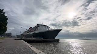 Queen Mary 2 #ship #travel #cruise #pov #fyp #luxury #oceanliner #lisbon #holiday #ferias #ship