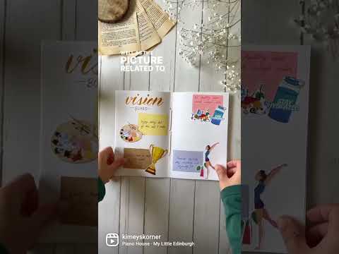 Making a diy vision board in your art journal #visionboard #diyvisionboard #artjournal