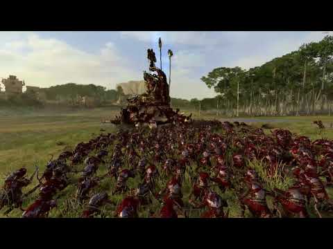 🦕 Lord Mazdamundi on Xlaaq VS 🐁  2280 Clanrats | Total War: Warhammer 2