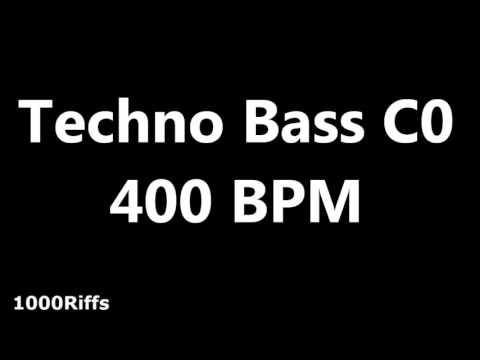 Techno Bass Metronome C0 : 400 BPM : Beats Per Minute