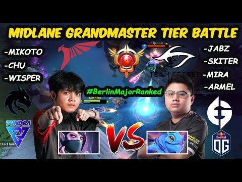 #BerlinMajor ALL-STAR Pros Stacked !!! - Armel Skiter Jabz Mira vs Mikoto Chu Wisper Dota 7.32E
