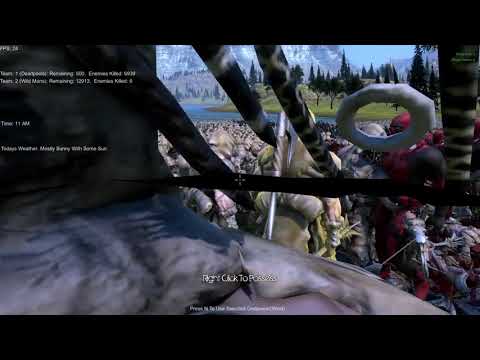 500 Deadpool's vs 20,000 Wildmen Ultimate Epic Battle Simulator
