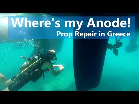 Ep 72 Prop Repairs in Fiscardo, Greece (Sailing Talisman)