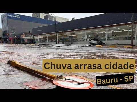 Situação crítica em Bauru após as chuvas