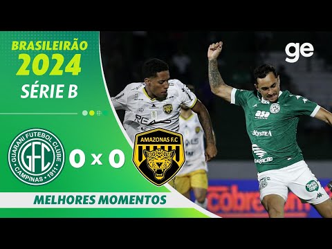 Gols e lances de Guarani x Amazonas