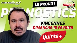 emission video des courses turf pmu du Dimanche 15 février 2026