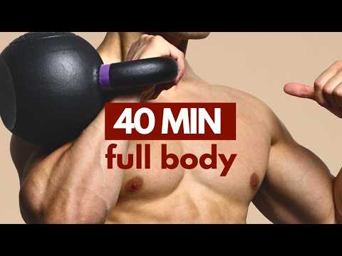 40 Minute Full Body Kettlebell Workout | Guided Follow-Along Strength, Control & Power