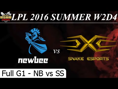 NB vs SS Game 1 Full Profile (SS SofM Viet Nam jungle) LPL Summer 2016 W2D1M9 Newbee vs Snake eSport
