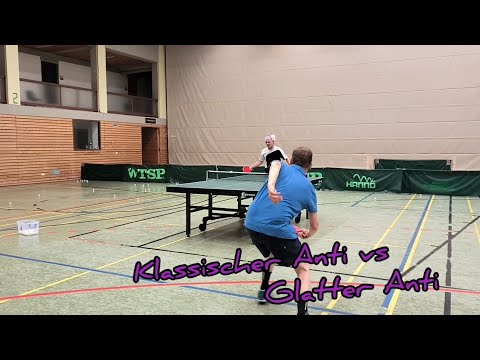Klassischer Anti Vorhand vs glatter Anti Rückhand - zu Besuch in Bayern - Karl Arzt vs Lars Kriegel