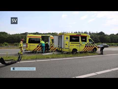 Twee gewonden bij ongeval A50 Hattem - ©StefanVerkerk.nl
