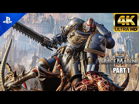 WARHAMMER 40K SPACE MARINE 2 Gameplay Walkthrough Part 1 [4K 60FPS PS5 ULTRA] - No Commentary