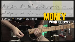 Money | Guitar Cover Tab | Guitar Solo Lesson | Backing Track with Vocals 🎸 PINK FLOYD