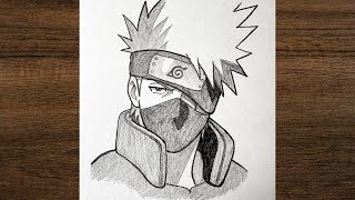 How to draw Kakashi Hatake from Naruto / Easy drawing / anime drawing 