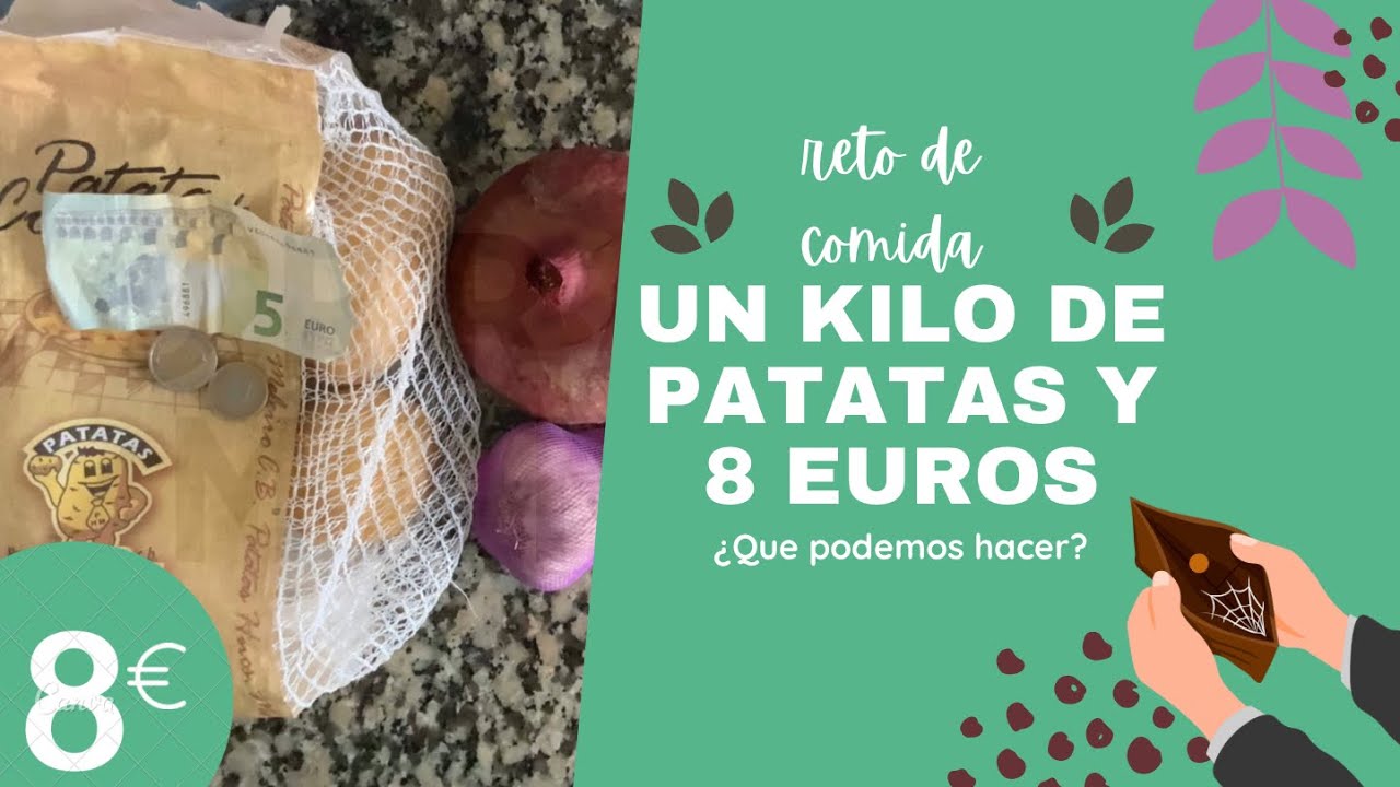 7 patatas, 8 euros, una cebolla, cinco días | reto de la despensa |  que podemos hacer