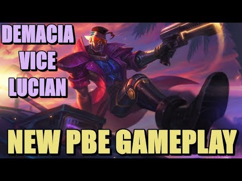 LoL - Demacia Vice Lucian skin gameplay | League of Legends