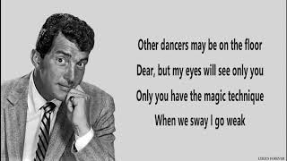 SWAY - Dean Martin 🎺 (Lyrics)