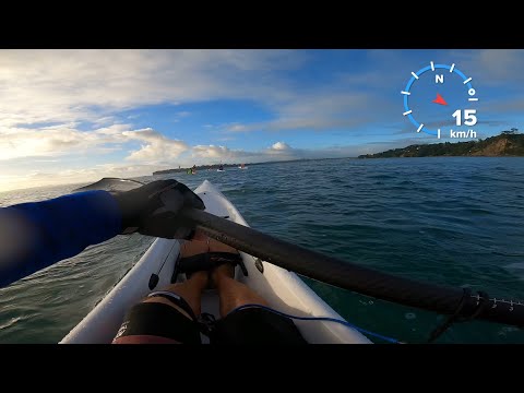 Paddling the Fenn Fennix Swordfish S surfski