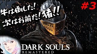 【DARK SOULS】初見ダークソウルリマスター、銀のイノシシを倒して進め！！#3[女性実況]