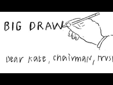 Beautiful letter sketched by Narinder Sagoo for The Big Draw