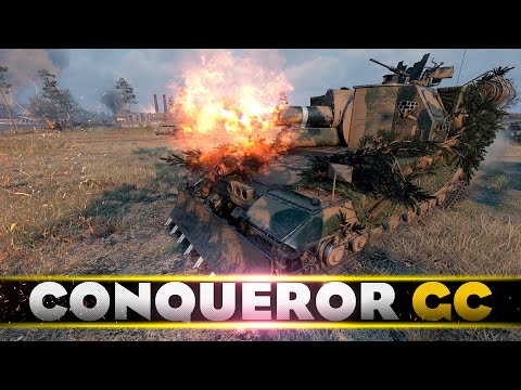 Conqueror Gun Carriage • TOP BATTLE • WoT Gameplay