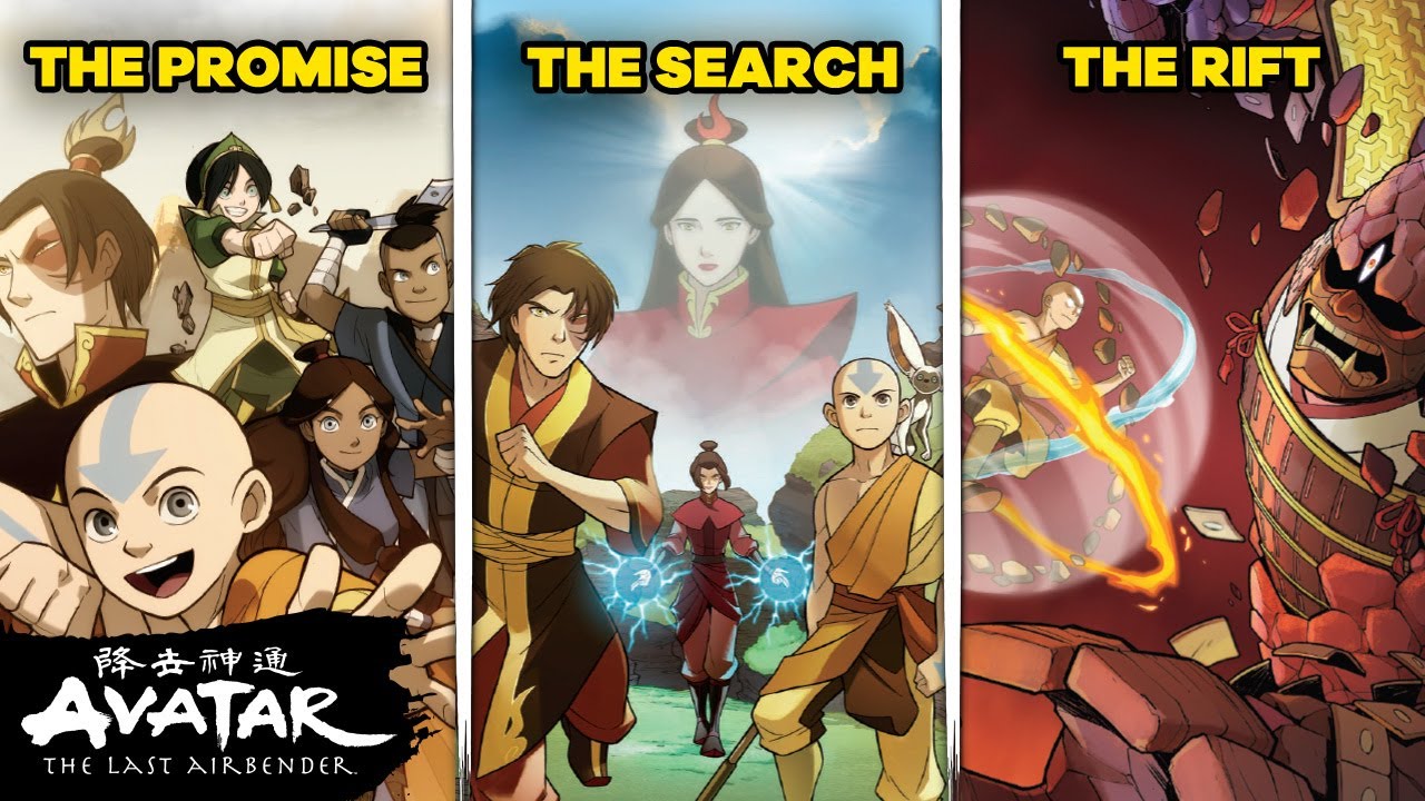 The Story Continues… 🌊⛰️🔥🌪️ | OFFICIAL AVATAR MOTION COMICS (EP 1-3) | Avatar: The Last Airbender - YouTube video featuring the word there you are