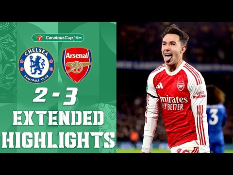 Chelsea vs Arsenal 2-3 HIGHLIGHTS | EFL Carabao Cup 2026 | Semifinal