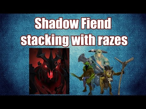 Shadow Fiend - How To Accelerate Farm | Double Stacking Jungle With Razes