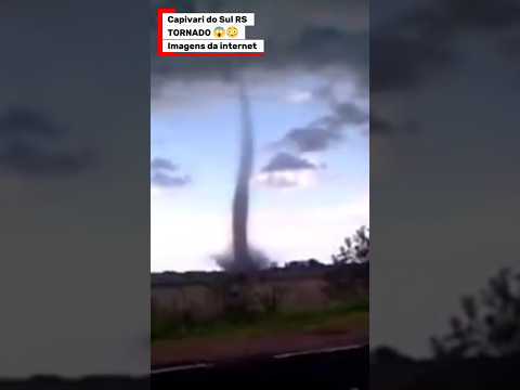 Temporais RS, TORNADO em Capivari do Sul RS, imagens de Internet, alguém registrou o momento