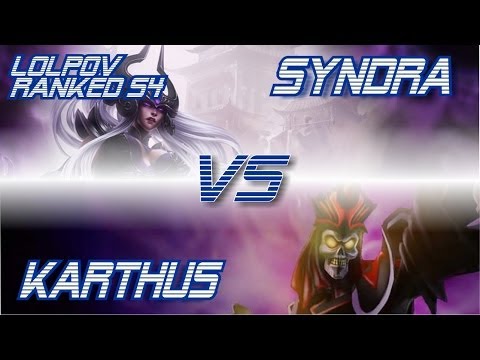 LoLPoV - I'm Diamond! - Syndra vs Karthus [Mid] Ranked Road to Challenger S4 - League of Legends