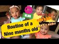 VLOG Indian Mom And 9 Months Old Baby Routine Meal Routine Of A Nine Months Old Lockdown Routine