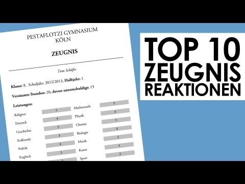 Top 10 - Was tun bei einem schlechten Zeugnis?!