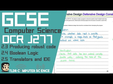 2.3 Robust programs, 2.4 Boolean Logic,2.5 Languages & IDE- GCSE OCR Computer Science Exam Questions