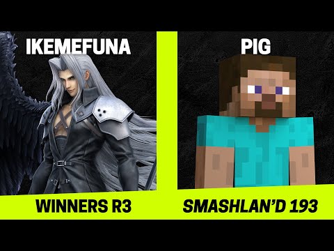 SmashLAN'd 193 Winners R3 - Ikemefuna (Sephiroth) vs Pig (Steve) - SSBU Tournament