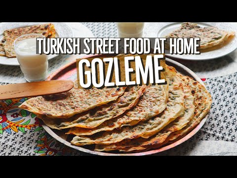 Turkish Gozleme Spinach & Feta / Turkish Street Food At Home