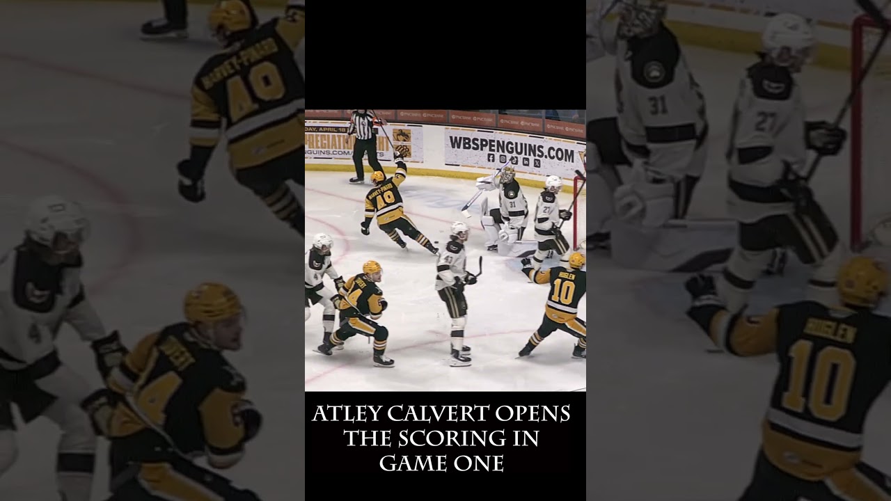 Atley Calvert Opens The Playoff Scoring | WBS Penguins Highlights | Calder Cup Playoffs