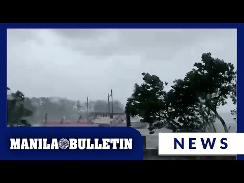 Strong winds and waves lashed Port San Vicente, Sta. Ana, Cagayan