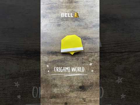 EASY ORIGAMI BELL TUTORIAL | EASY CHRISTMAS CRAFT DECOR | DIY PAPER BELL ORIGAMI FOR CHRISTMAS