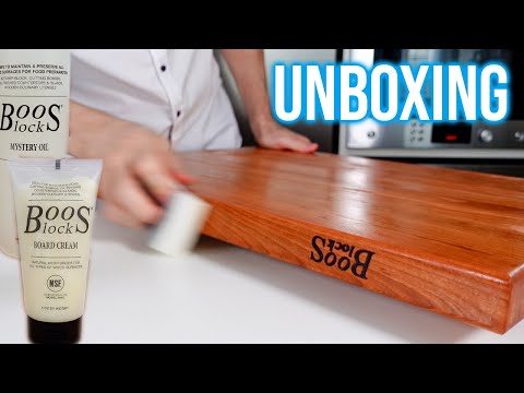 Wood Cutting Board Care with Oil & Wax - NEW JOHN BOOS BLOCKS