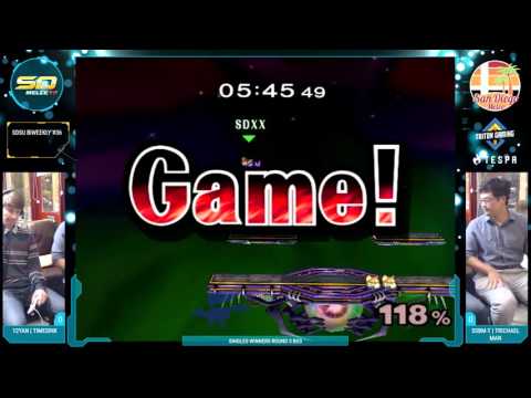 SDSU Biweekly #36 - 12YAN | timesink vs. SSBM-T | Trichael Man - Singles WR3 - SSBM