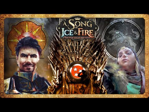 Oberyn Martell vs Maege Mormont (Stark) Awesome Battle Report - ASOIAF miniature game