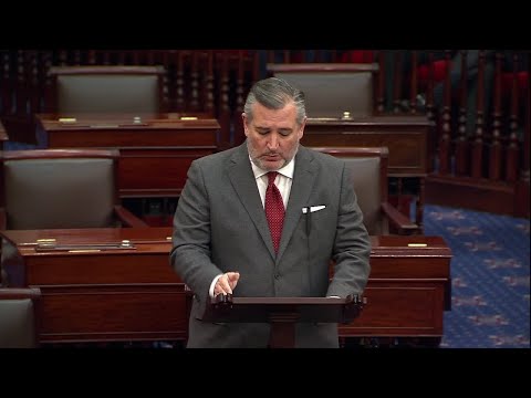 Ted Cruz talks aviation safety legislation on Senate floor
