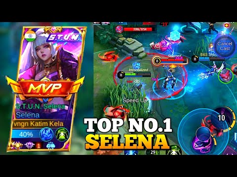 SELENA REACHES TO THE TOP OF THE LEADERBOARD | SENIOR NO.1 SELENA | MLBB | STUN GAMING