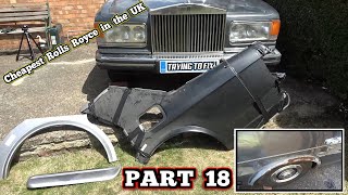 1st Time DIY Welding a WHEEL ARCH & it's on a Rolls Royce - Trying to FIX a Silver Spirit PART 18