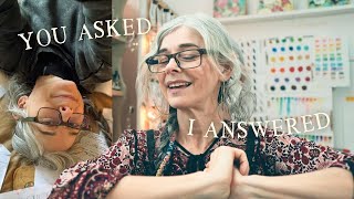 Love, Authenticity, Depression, Online Privacy, Being Introvert, Diet & Hair, YouTube, AI, Etsy?