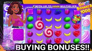 ⚠️Buying bonuses on Sweet Bonanza 1000 Slot